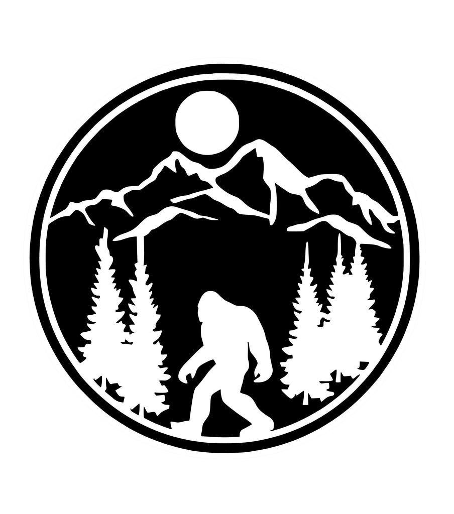 Bigfoot Silhouette Pattern