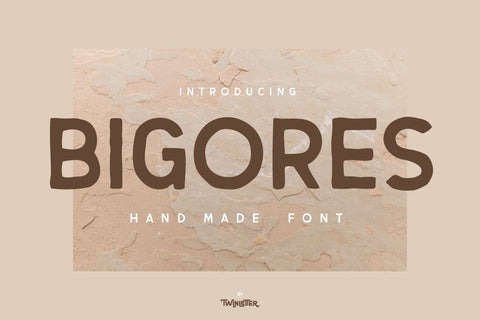 Bigores Font twinletter 