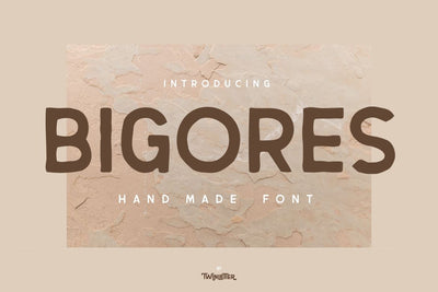 Bigores Font twinletter 