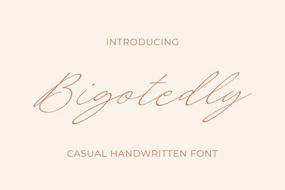Bigotedly - a Casual Handwritten Font Font nhfonts 