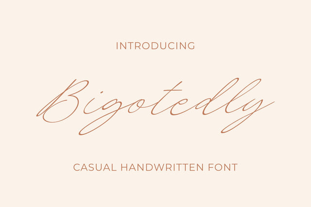 Bigotedly - a Casual Handwritten Font Font nhfonts 