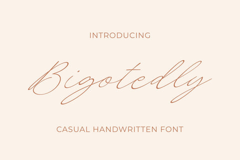 Bigotedly - a Casual Handwritten Font Font nhfonts 