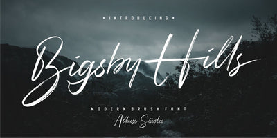 Bigsby Hills Font Allouse.Studio 