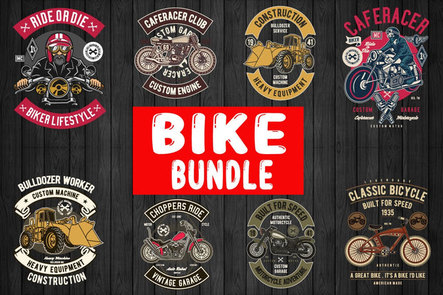 Bike Tshirt Bundle 10 Design SVG svgteam 