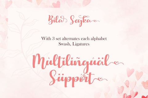 Bila Seyka - Lovely Script Font Font StringLabs 