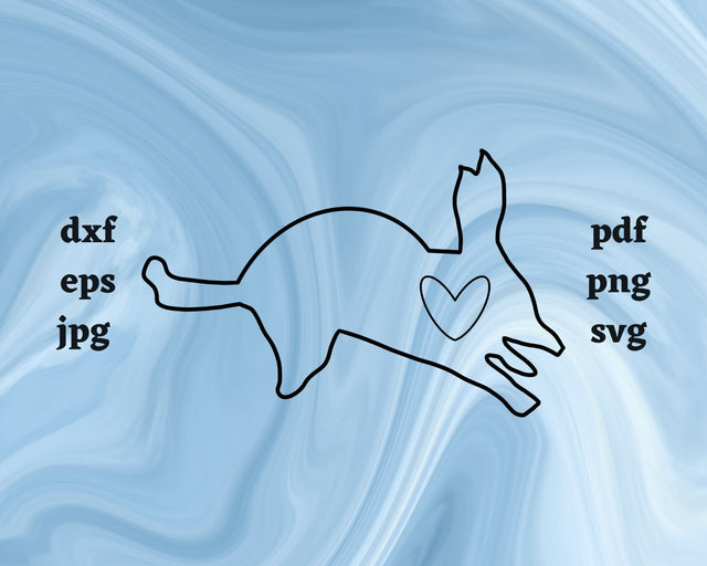 Bilby Heart SVG Cut File SVG Northern Light SVG 