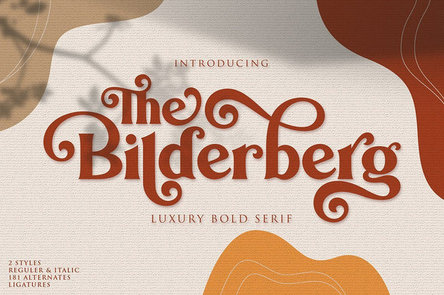 Bilderberg | Luxury Bold Serif Font studioalmeera 