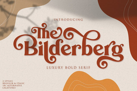 Bilderberg | Luxury Bold Serif Font studioalmeera 