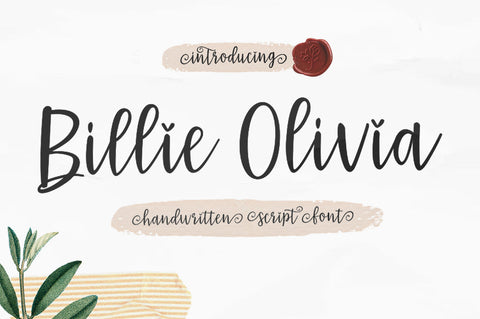 Billie Olivia - Handwritten Font Youngtype 