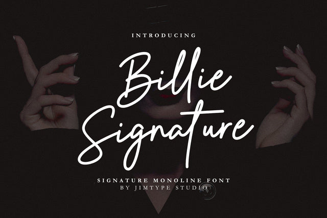 Billie Signature | Business Branding Font Font Jimtype Studio 