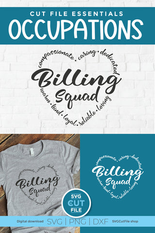 Billing squad svg, billing clerk svg SVG SVG Cut File 