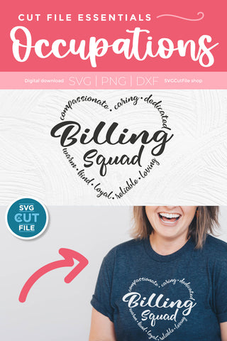 Billing squad svg, billing clerk svg SVG SVG Cut File 