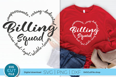 Billing squad svg, billing clerk svg SVG SVG Cut File 