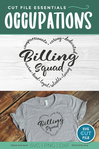 Billing squad svg, billing clerk svg SVG SVG Cut File 