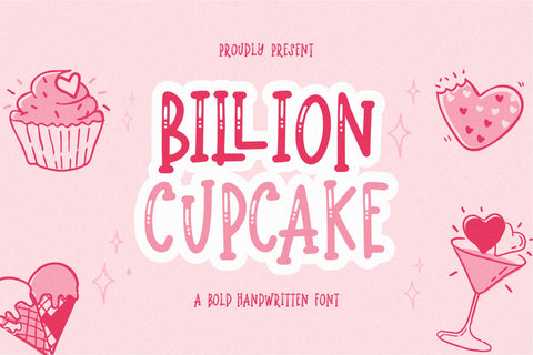 Billion Cupcake Font Qwrtype Foundry 