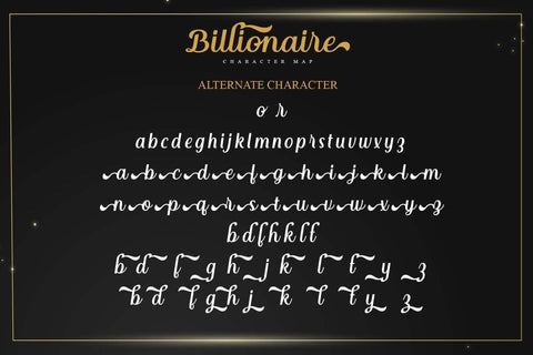 Billionaire Font love script 