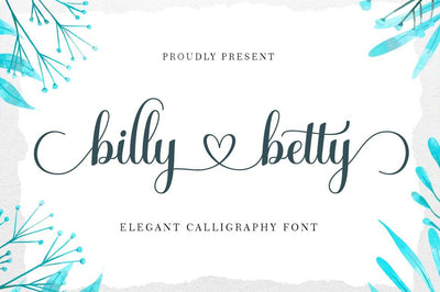 billy betty Font RomieStudio 