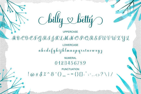 billy betty Font RomieStudio 