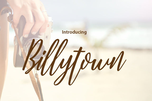 Billytown Font zafrans studio 