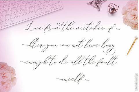 Binattiah Script Font Sulthan studio 