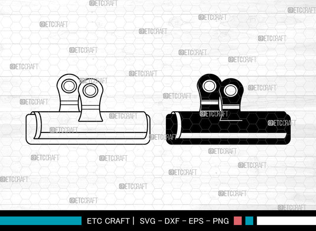 Binder Clip SVG, School Supplies Svg, Paperclips Svg, Work Paperclips Svg, Binder Clip Svg SVG ETC Craft 