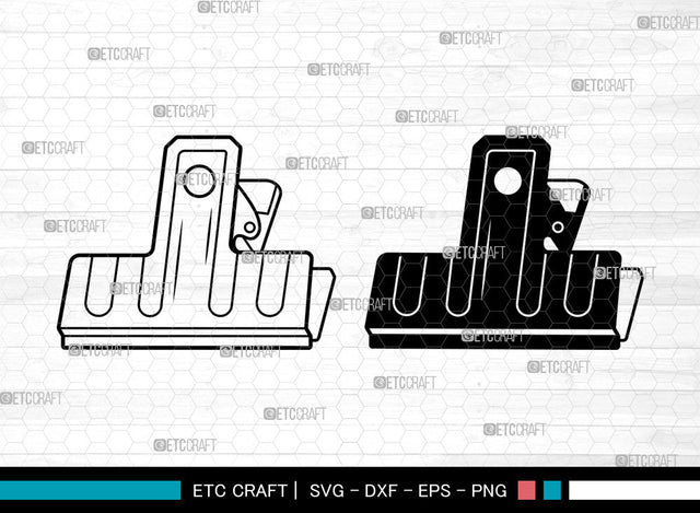 Binder Clip SVG, School Supplies Svg, Paperclips Svg, Work Paperclips Svg, Binder Clip Svg SVG ETC Craft 