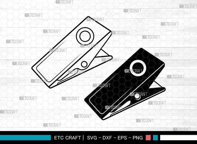 Binder Clip SVG, School Supplies Svg, Paperclips Svg, Work Paperclips Svg, Binder Clip Svg SVG ETC Craft 