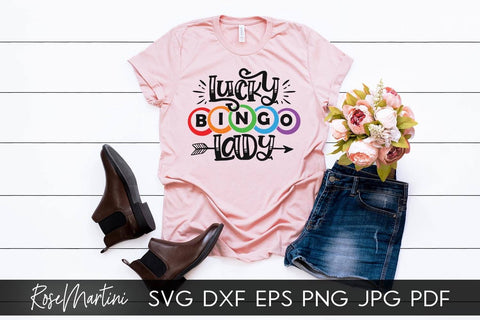 Bingo Bundle of 6 designs SVG files for cutting machines - Cricut Silhouette, Sublimation Designs | Bingo SVG | Bingo Lover SVG RoseMartiniDesigns 