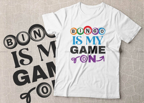 Bingo is my Game-on svg, Bingo lover svg, Bingo Svg, Bingo file for cutting machines, Bingo Dxf, Bingo PNG SVG Dinvect 