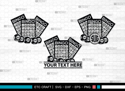 Bingo Monogram, Bingo Silhouette, Bingo SVG, Bingo Card Svg, Bingo Balls Svg, Bingo Dauber Svg, Numbers Svg, Basketball Set Bundle, SB00433 SVG ETC Craft 