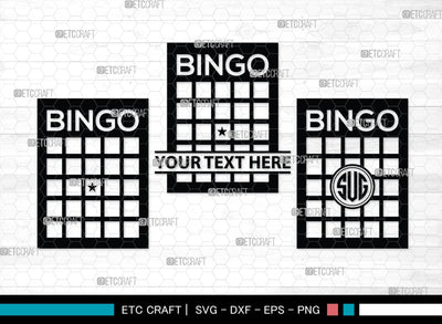 Bingo Monogram, Bingo Silhouette, Bingo SVG, Bingo Card Svg, Bingo Balls Svg, Bingo Dauber Svg, Numbers Svg, Basketball Set Bundle, SB00433 SVG ETC Craft 