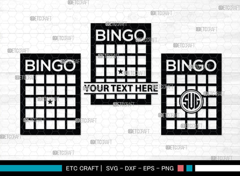 Bingo Monogram, Bingo Silhouette, Bingo SVG, Bingo Card Svg, Bingo Balls Svg, Bingo Dauber Svg, Numbers Svg, Basketball Set Bundle, SB00433 SVG ETC Craft 