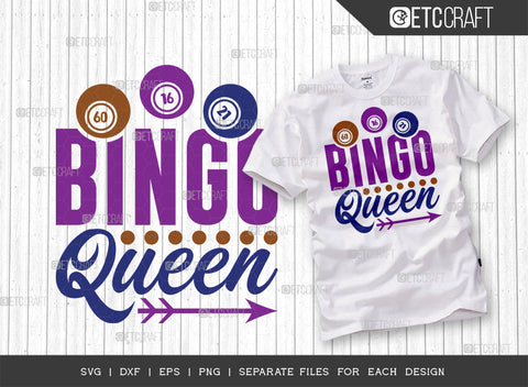 Bingo Queen SVG Bundle, Bingo Svg, Bingo gift Svg, Bingo Games Svg, Crazy Bingo Svg, Bingo Quotes, ETC T00144 SVG ETC Craft 
