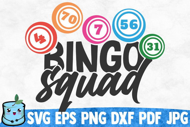 Bingo Squad SVG MintyMarshmallows 