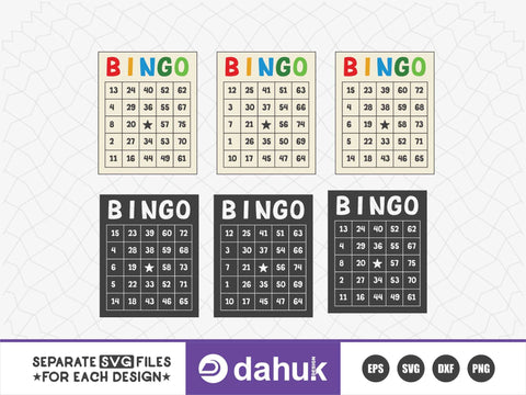 Bingo SVG, Bingo 75 Balls SVG, Bingo Cards SVG, Bingo Dauber Svg SVG dahukdesign 
