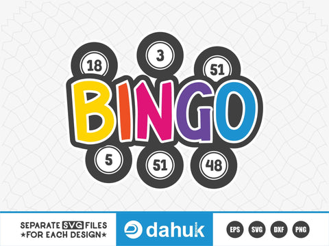 Bingo SVG, Bingo 75 Balls SVG, Bingo Cards SVG, Bingo Dauber Svg SVG dahukdesign 