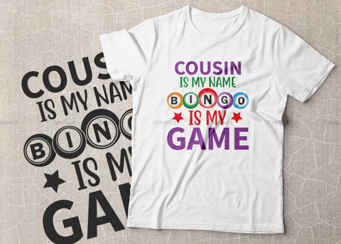 Bingo SVG, Bingo Family bundle, Bingo Family SVG, Daddy Is My Name Bingo Is My Game, Bingo cutting file, Bingo Cousin, Bingo Uncle SVG, Bingo typography, Cricut silhouette bingo SVG; gift for bingo player svg, Bingo lover svg SVG Dinvect 