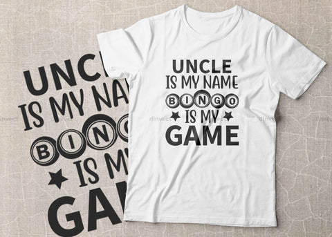 Bingo SVG, Bingo Family bundle, Bingo Family SVG, Daddy Is My Name Bingo Is My Game, Bingo cutting file, Bingo Cousin, Bingo Uncle SVG, Bingo typography, Cricut silhouette bingo SVG; gift for bingo player svg, Bingo lover svg SVG Dinvect 