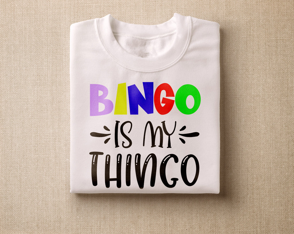 BDPWSS Bingo-Make-up-Tasche Mit Spruch: „Bingo Is My Thingo“ – Wasserdicht, Canvas, 22,9x17 Cm