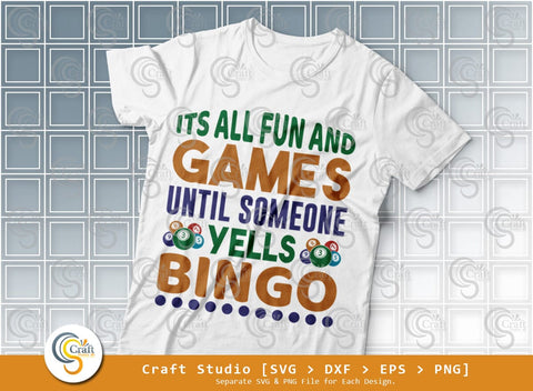 Bingo SVG Bundle, Bingo gift Svg, Bingo Games Svg, Crazy Bingo Svg, Bingo Quotes, Bingo Cutting File SVG ETC Craft 