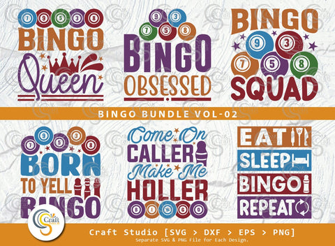 Bingo SVG Bundle, Bingo gift Svg, Bingo Games Svg, Crazy Bingo Svg, Bingo Quotes, Bingo Cutting File SVG ETC Craft 