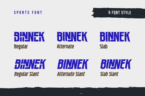 BINNEK | Athletic Font Font twinletter 