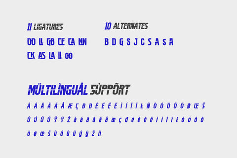 BINNEK | Athletic Font Font twinletter 