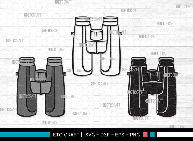 Binocular Clipart SVG | Binocular SVG | Telescope Svg | Pocket Binoculars Svg | Binocular Clipart SVG ETC Craft 