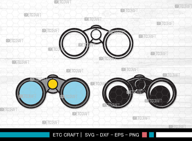 Binocular Clipart SVG | Binocular SVG | Telescope Svg | Pocket Binoculars Svg | Binocular Clipart SVG ETC Craft 