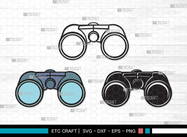 Binocular Clipart SVG | Binocular SVG | Telescope Svg | Pocket Binoculars Svg | Binocular Clipart SVG ETC Craft 