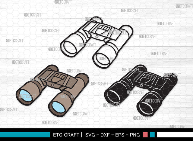Binocular Clipart SVG | Binocular SVG | Telescope Svg | Pocket Binoculars Svg | Binocular Clipart SVG ETC Craft 