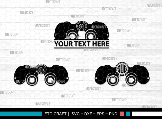 Binoculars Monogram, Binocular Silhouette, Binocular SVG, Eye Spy Svg, Watching Gear Svg, Telescope Svg, Antique Binoculars Svg, SB00469 SVG ETC Craft 