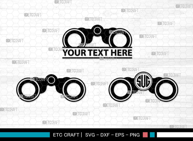 Binoculars Monogram, Binocular Silhouette, Binocular SVG, Eye Spy Svg, Watching Gear Svg, Telescope Svg, Antique Binoculars Svg, SB00469 SVG ETC Craft 