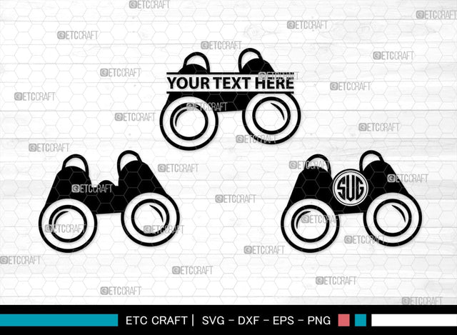 Binoculars Monogram, Binocular Silhouette, Binocular SVG, Eye Spy Svg, Watching Gear Svg, Telescope Svg, Antique Binoculars Svg, SB00469 SVG ETC Craft 
